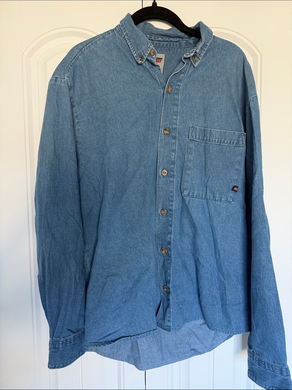 Dickies Light Blue Denim Button-Down Shirt